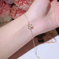 FRIVOLE GOLD FLOWER DIAMOND BRACELET