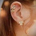 FRIVOLE GOLD FLOWER EARRINGS