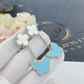 LUCKY BUTTERFLY MOP TURQUOISE EARRINGS