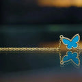 BUTTERFLY TURQUOISE GOLD BRACELET