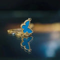 BUTTERFLY TURQUOISE GOLD BRACELET