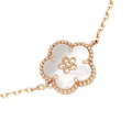 LUCKY SPRING WHITE BLOSSOM PINK GOLD BRACELET