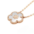 LUCKY SPRING WHITE BLOSSOM PINK GOLD PENDANT