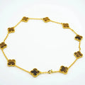 Vintage Tiger Eye Necklace 10 Motifs Gold